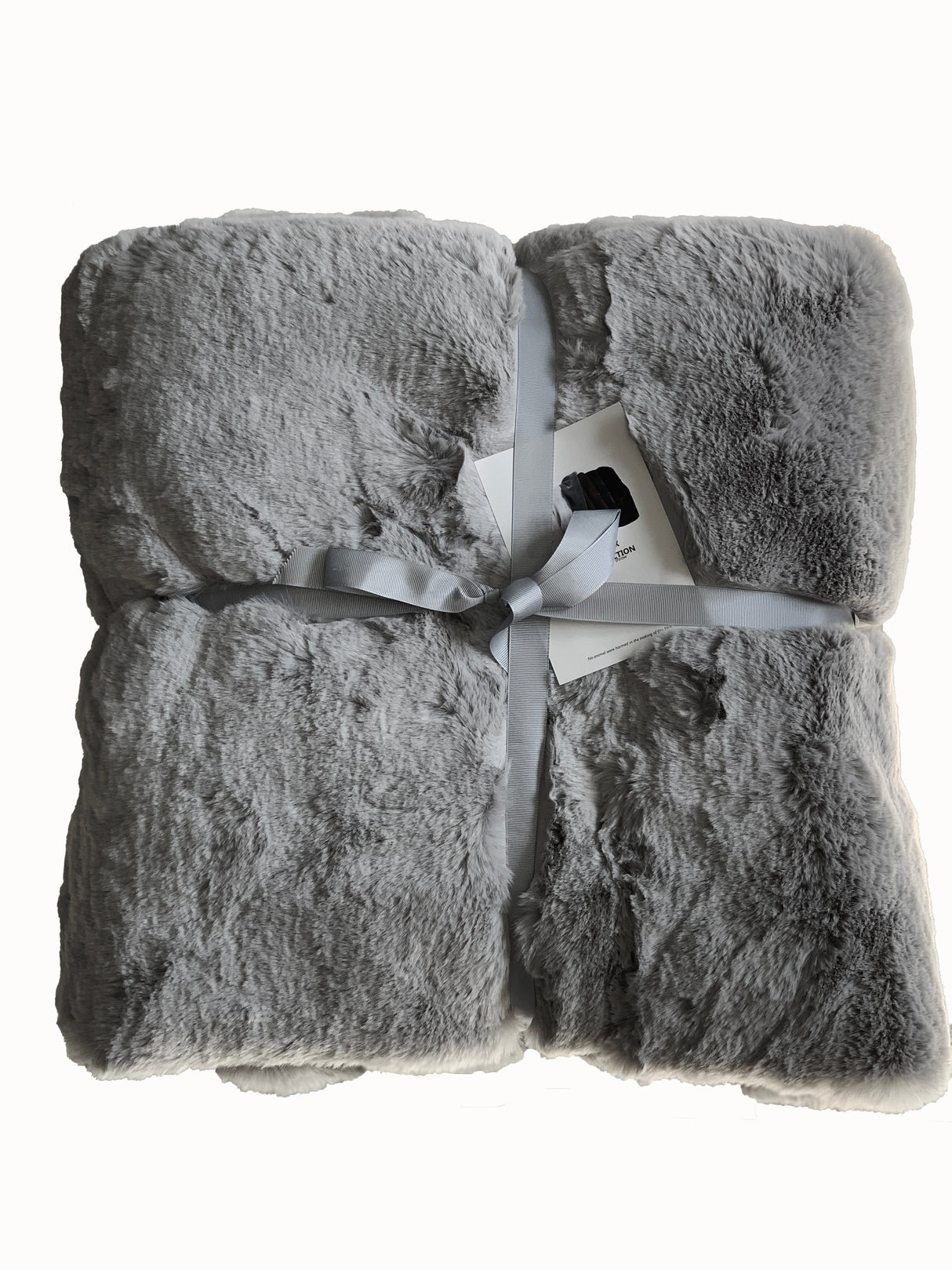Bella Luxury Faux Fur Throw Blanket Collection Polyester Fabric - Faux Chinchilla Rabbit Fur, Crystal Velvet Backing, 60" X 80", Sandy Beige, Slate Silver, Raven Charcoal, Espresso Mocha (1 Throw Blanket)