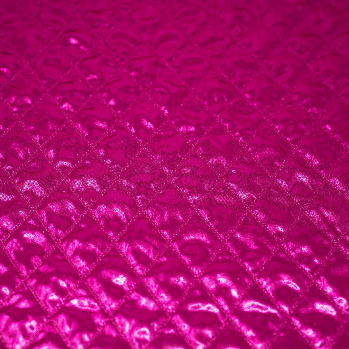Betty Embossed Metallic Polyester Fabric - Red, Kelly, Fuchsia, Royal, Embossed Foiled Finish, 58/60" Width (1 Yard)