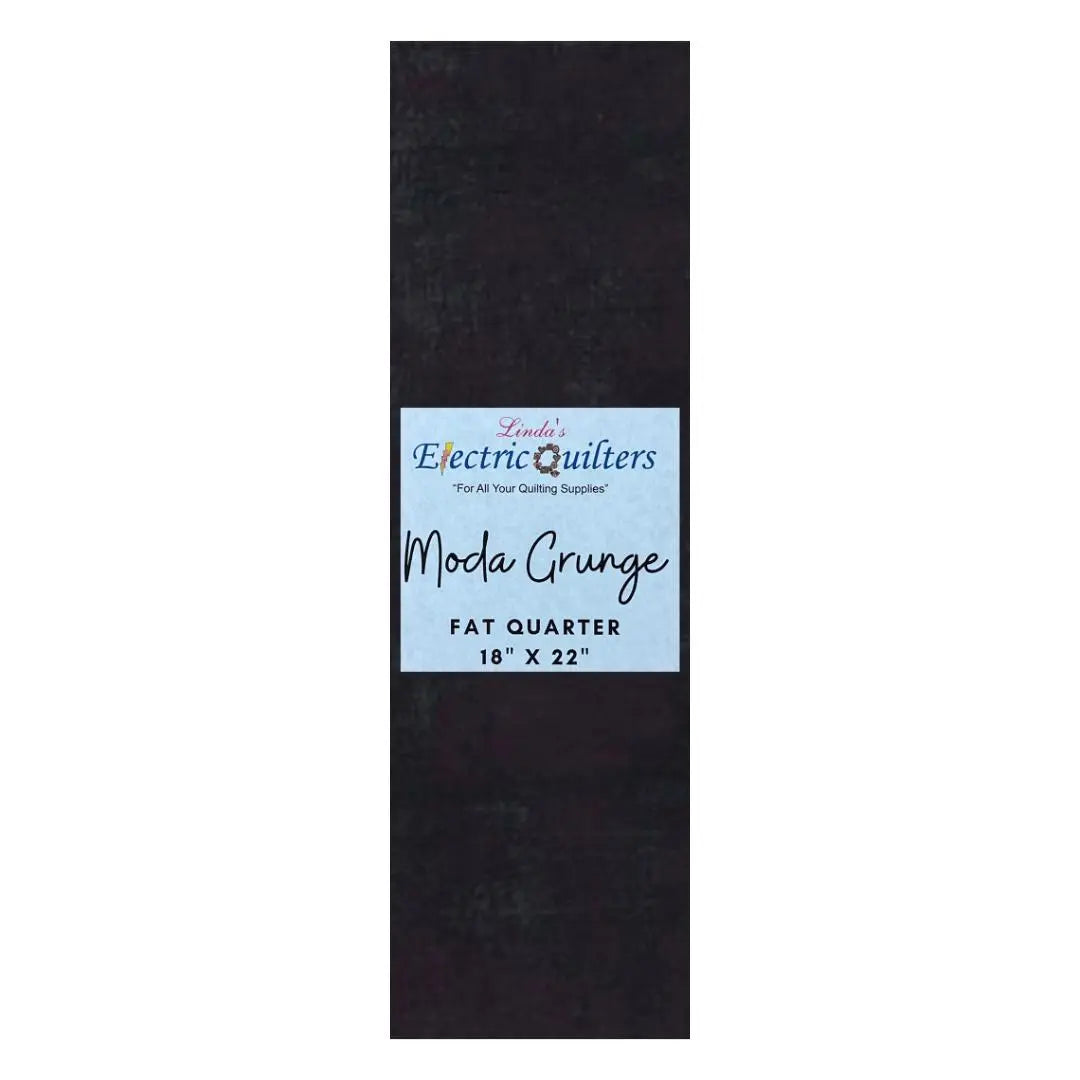Cotton Fat Quarter Fabric Black Dress Grunge Basics 18 x 22