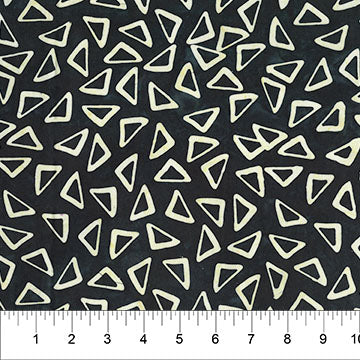 Cotton Print Black Scattered Triangle Celebration 44/45 Fabric