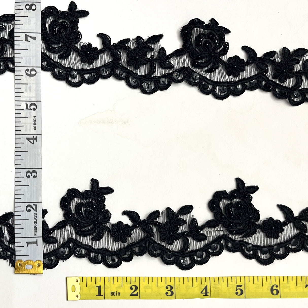 Beaded Corded Lace Trim