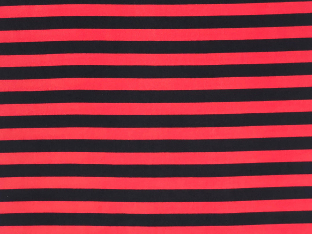 1 Yard ITY Knit Stripe Print Fabric for Fashion and Decor 60 Inches Wide