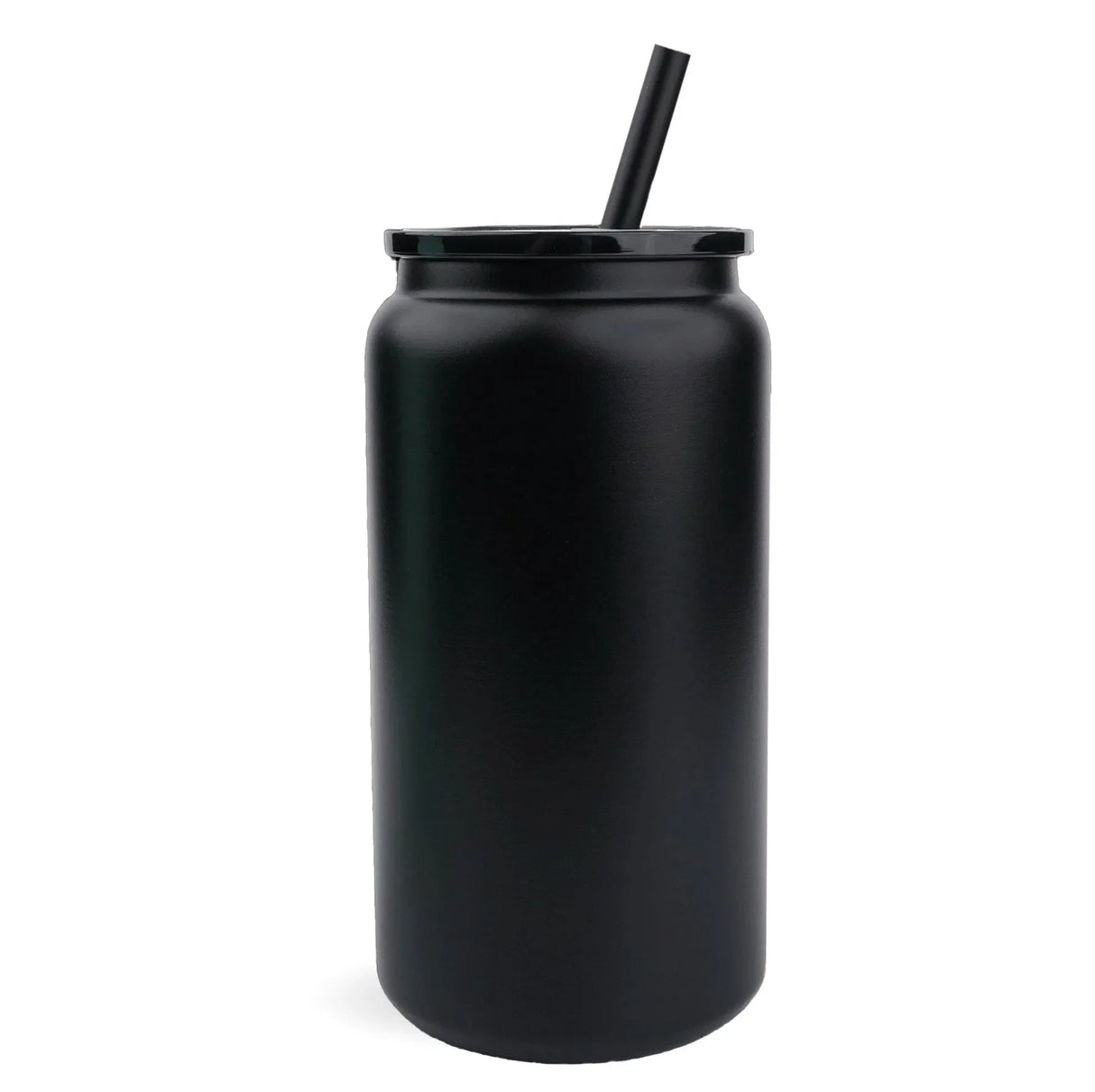 16 oz Stainless Steel Can - Powder Coated Black