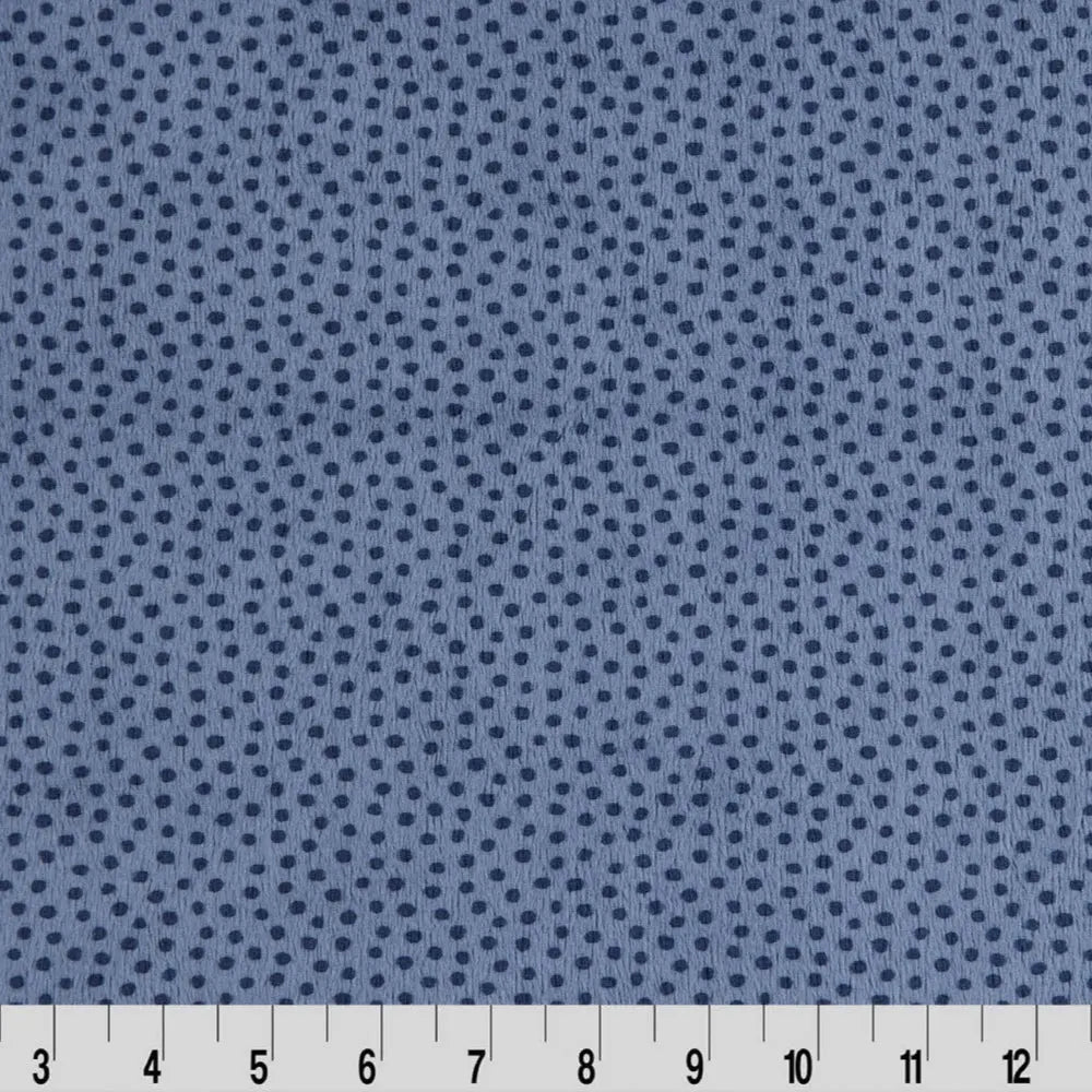 Blue Extra Wide Dottie Cuddle Fabric