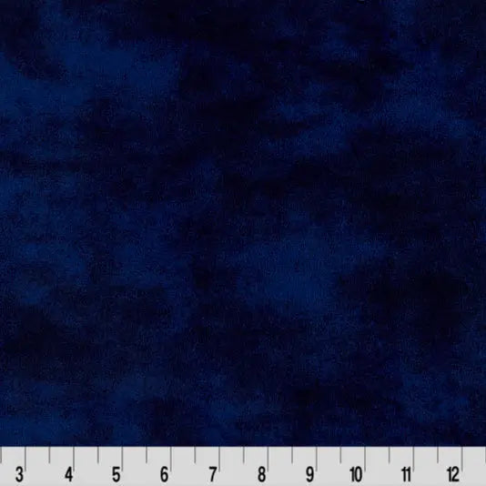 Minky Plush Fabric Blue Extra Wide Mist Cuddle Navy