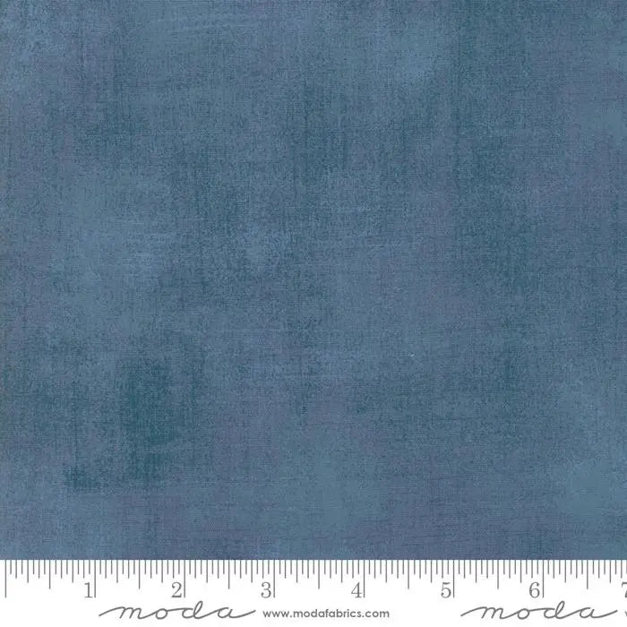 Cotton Fabric Blue Grunge Basics Harbor 44/45