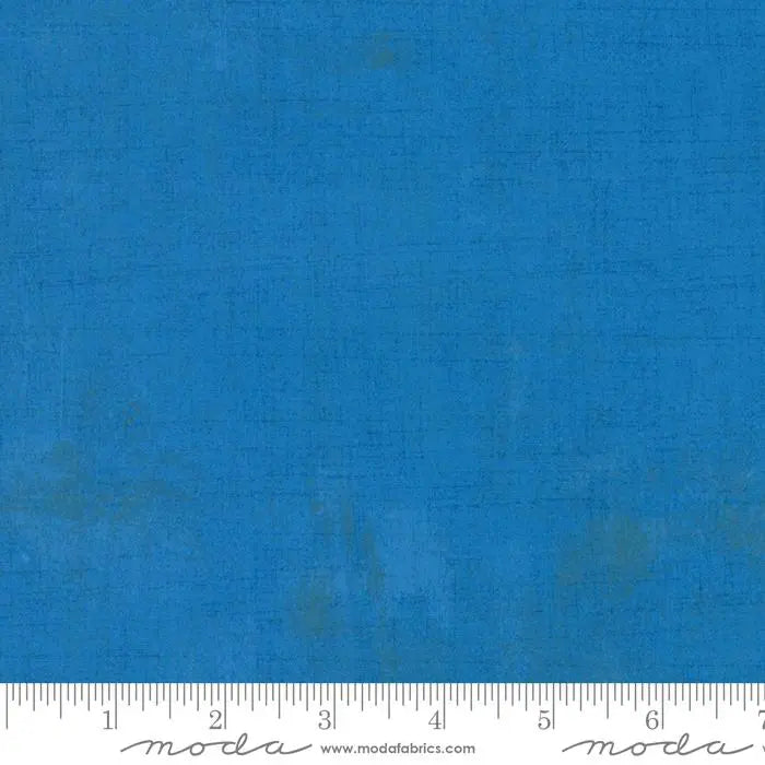 Cotton Fabric Blue Grunge Basics Sapphire 44/45