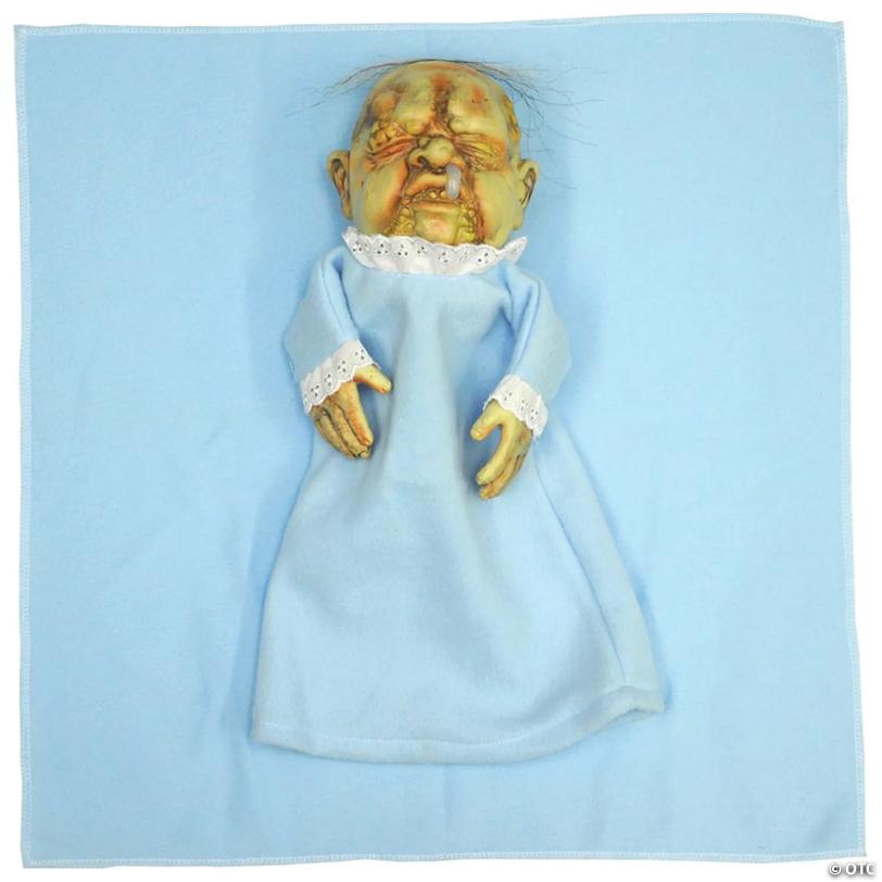 Blue Baby Stinky Halloween Hand Puppet