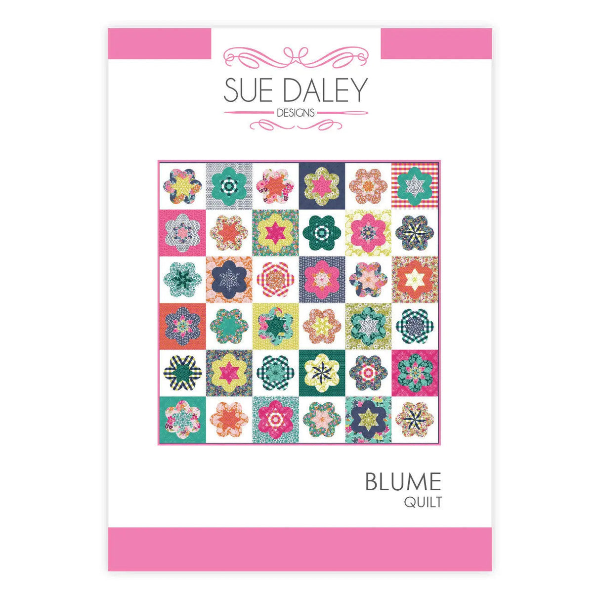 Quilt Pattern Blume 60.5in x 60.5in