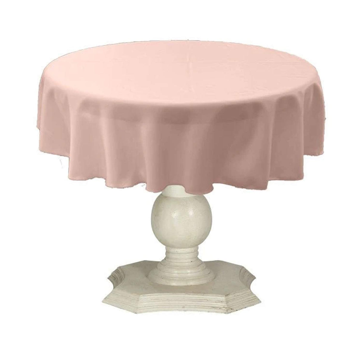 Tablecloth Dull Bridal Satin Fabric - 54" Round, Color Options (1 Piece)