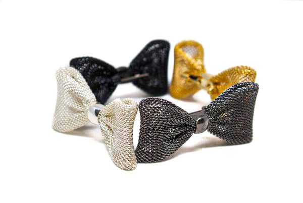Metal Bow Pin-On Applique