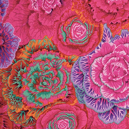 Quilting Cotton Brassica Red Classics Philip Jacobs Kaffe Fassett Collective Floral 100% Cotton