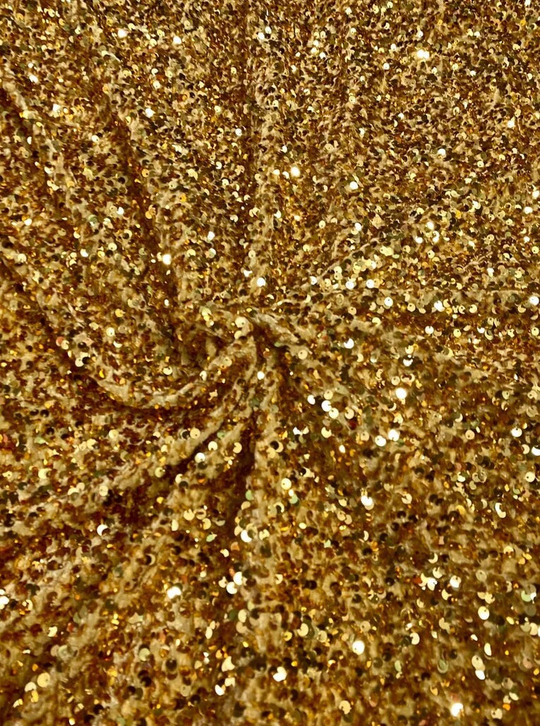 Sequin on Velvet Stretch Fabric