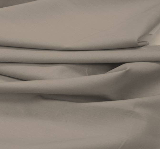 Broadcloth Poly/Cotton Blend Fabric - Solid Grey, 58/60" Width