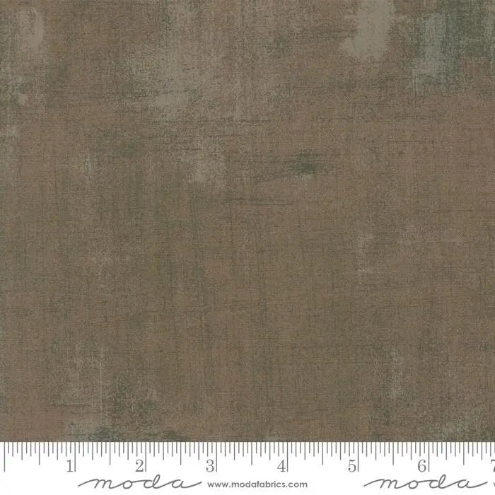 Brown Grunge Basics Bristol Cotton Fabric 44/45"