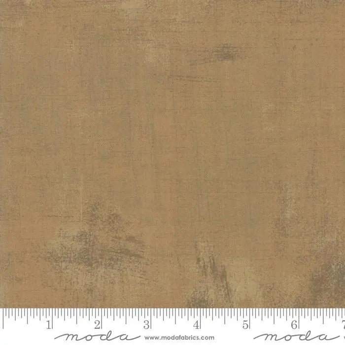 Cotton Fabric Brown Grunge Basics Caramel 44/45