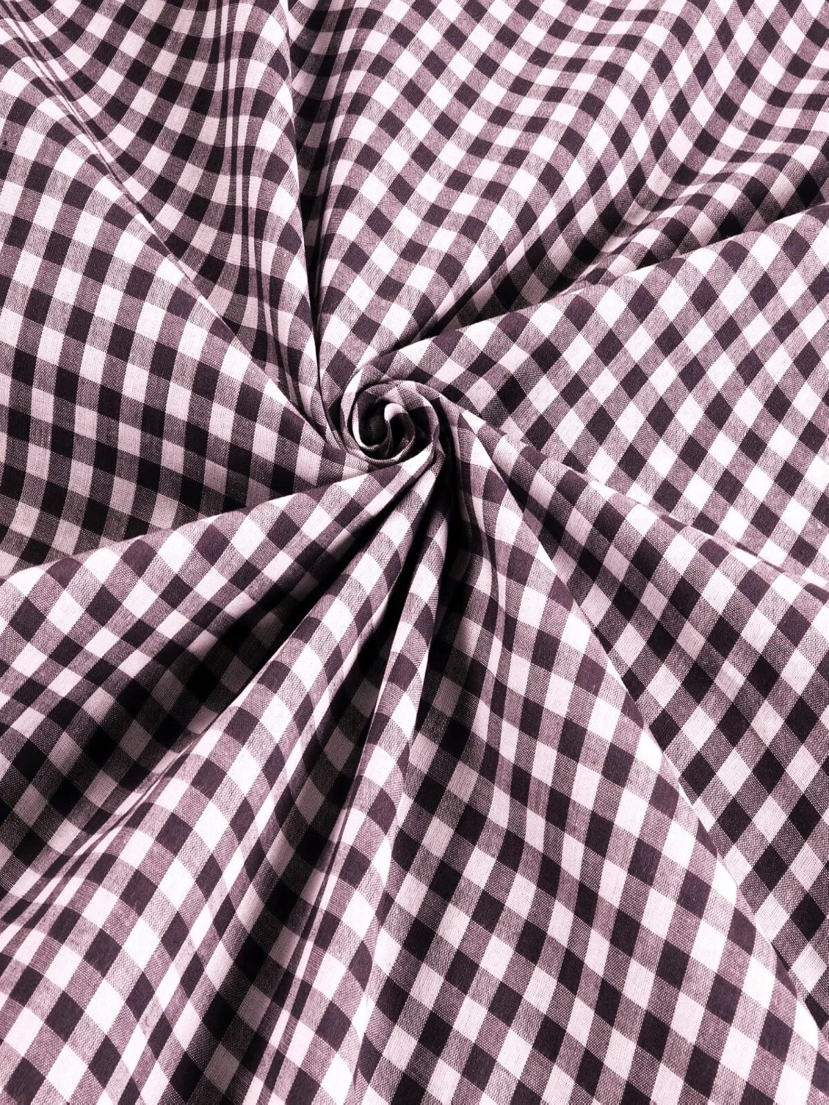Gingham 1/4" Checkered Poly Cotton Fabric - Checkered Pattern, 57/58" Width (1 Yard)