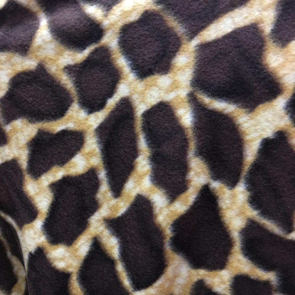 Fleece Fabric Giraffe Print 60" Wide