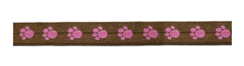 Paw Print Fold-Over Elastic 0.63"