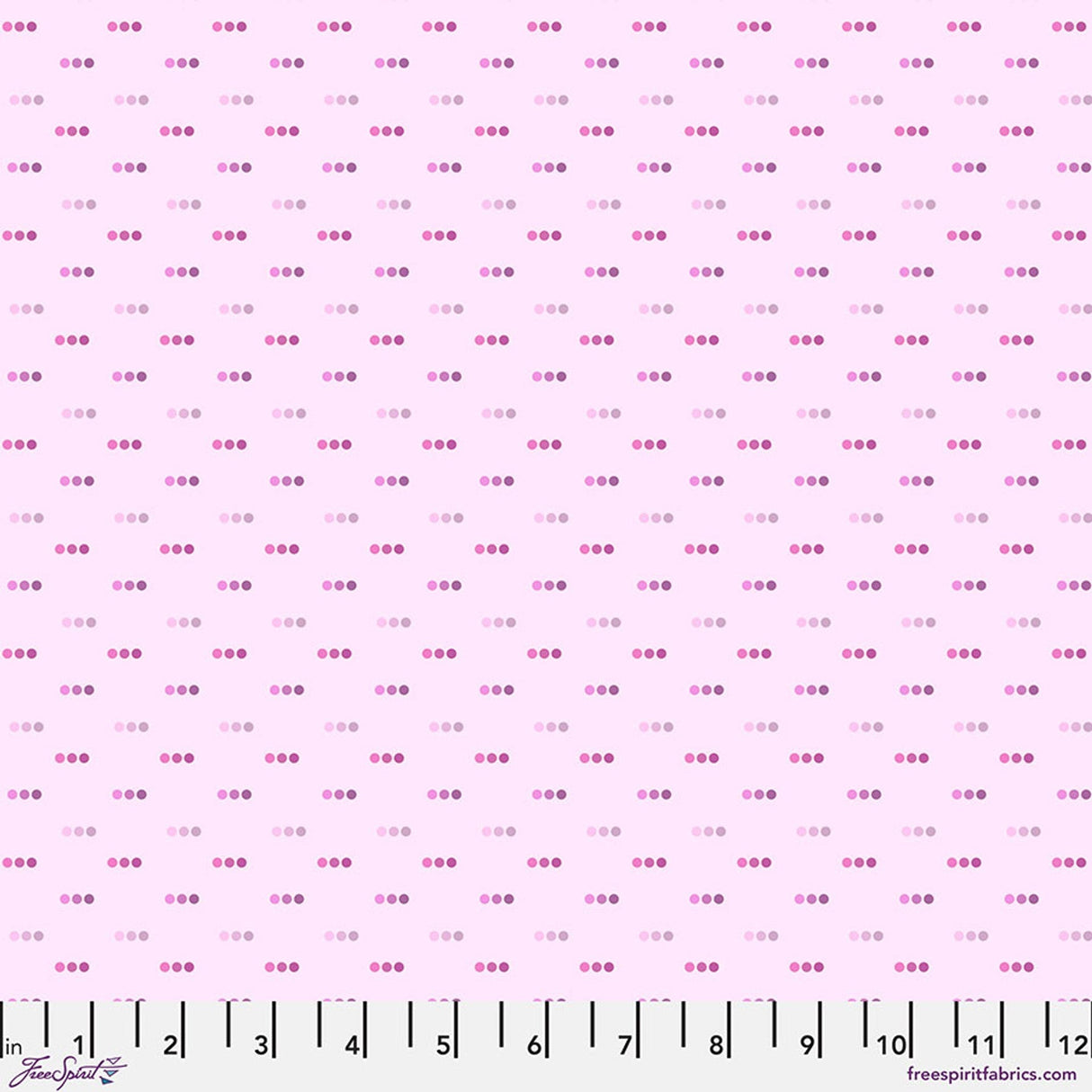 Cotton Bubblegum Dotty Fabric 44/45" by the Yard