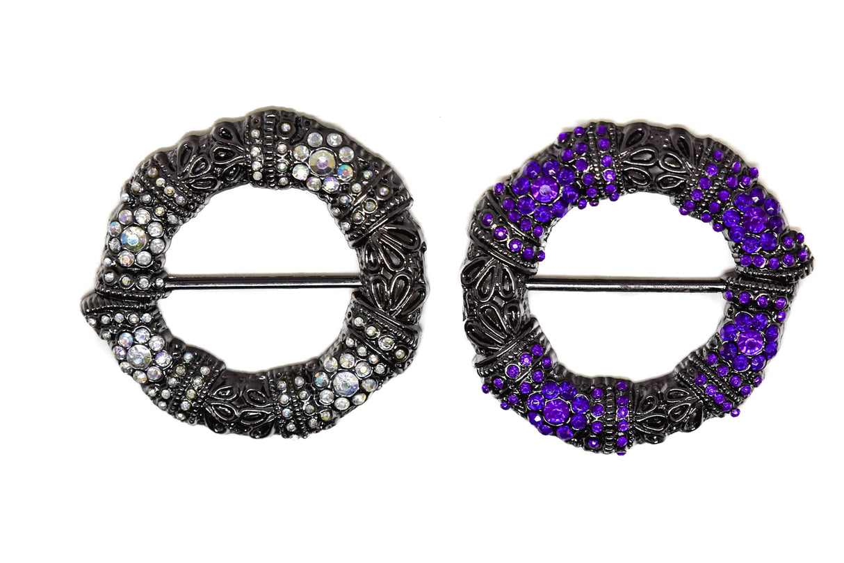 Rhinestone Beaded Ribbon Slider 3"