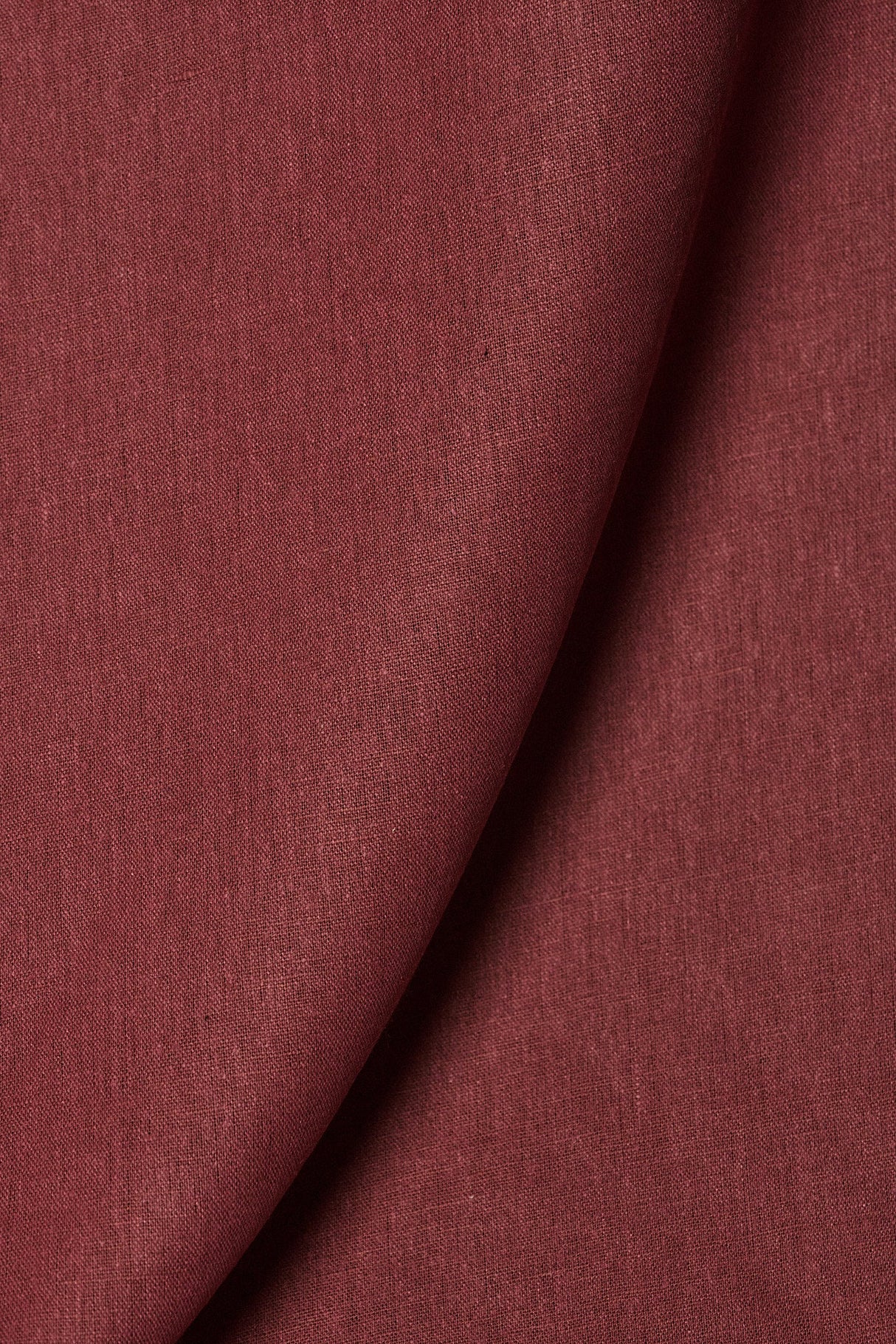 Linen Silk Blend Burgundy Fabric