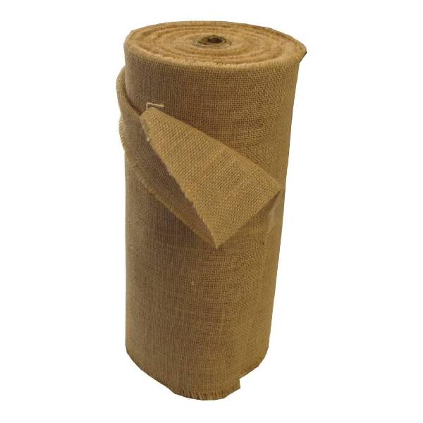 Natural Jute Burlap Fabric - Natural, 12"-14" Width