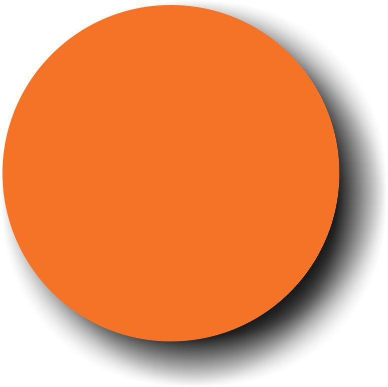 Plain Heat Transfer Vinyl - Orange, Hot Peel (1 Foot)