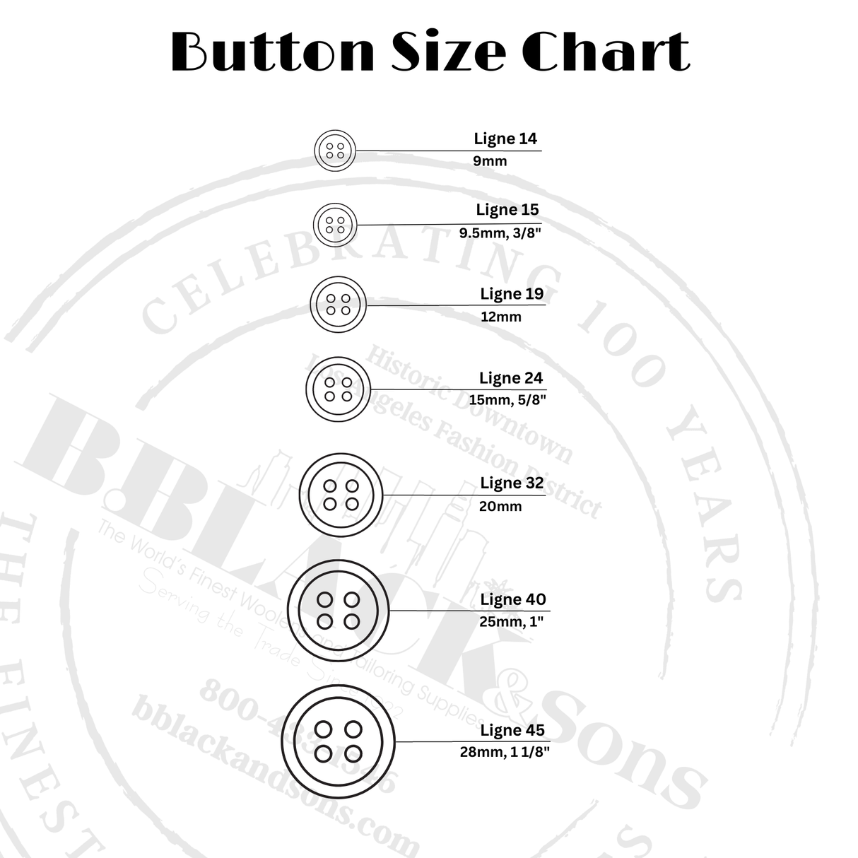 Regent Suit Buttons Fabric - Black, Blue/Gray, Bone, Brown, Charcoal, Ivory, Lt. Brown, Lt. Gray, Navy, Olive, Smoke, Tobacco, White, Ligne 24, Ligne 32