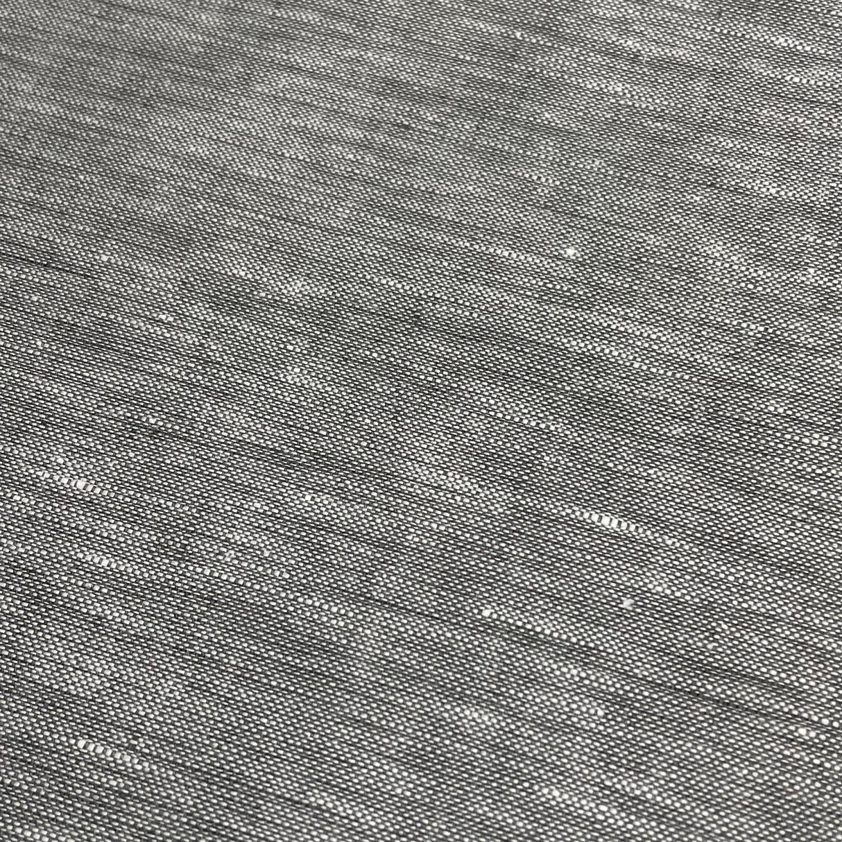 Pure Linen 2-Tone Melange Charcoal Ivory