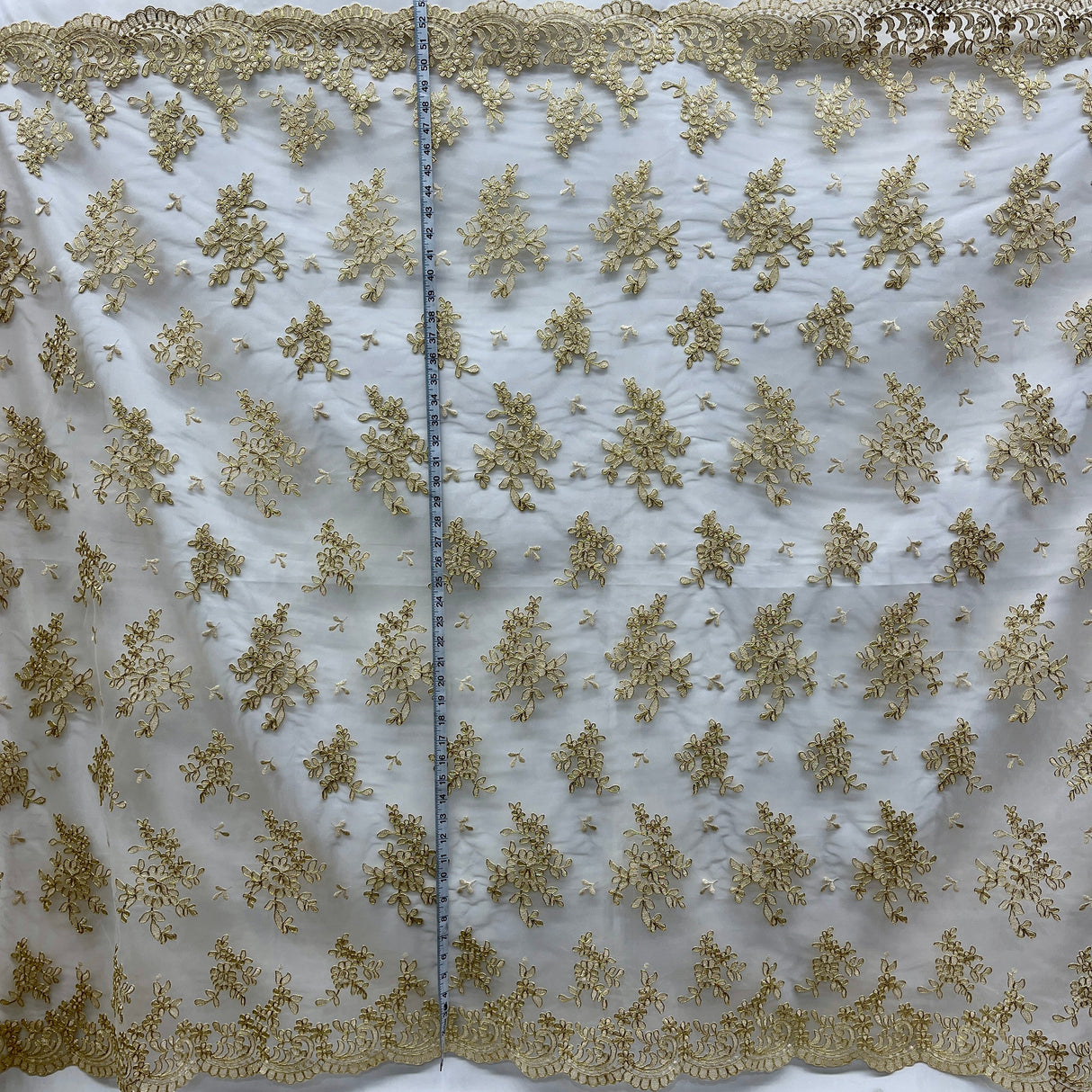Embroidered Lace Net Mesh Bridal Fabric