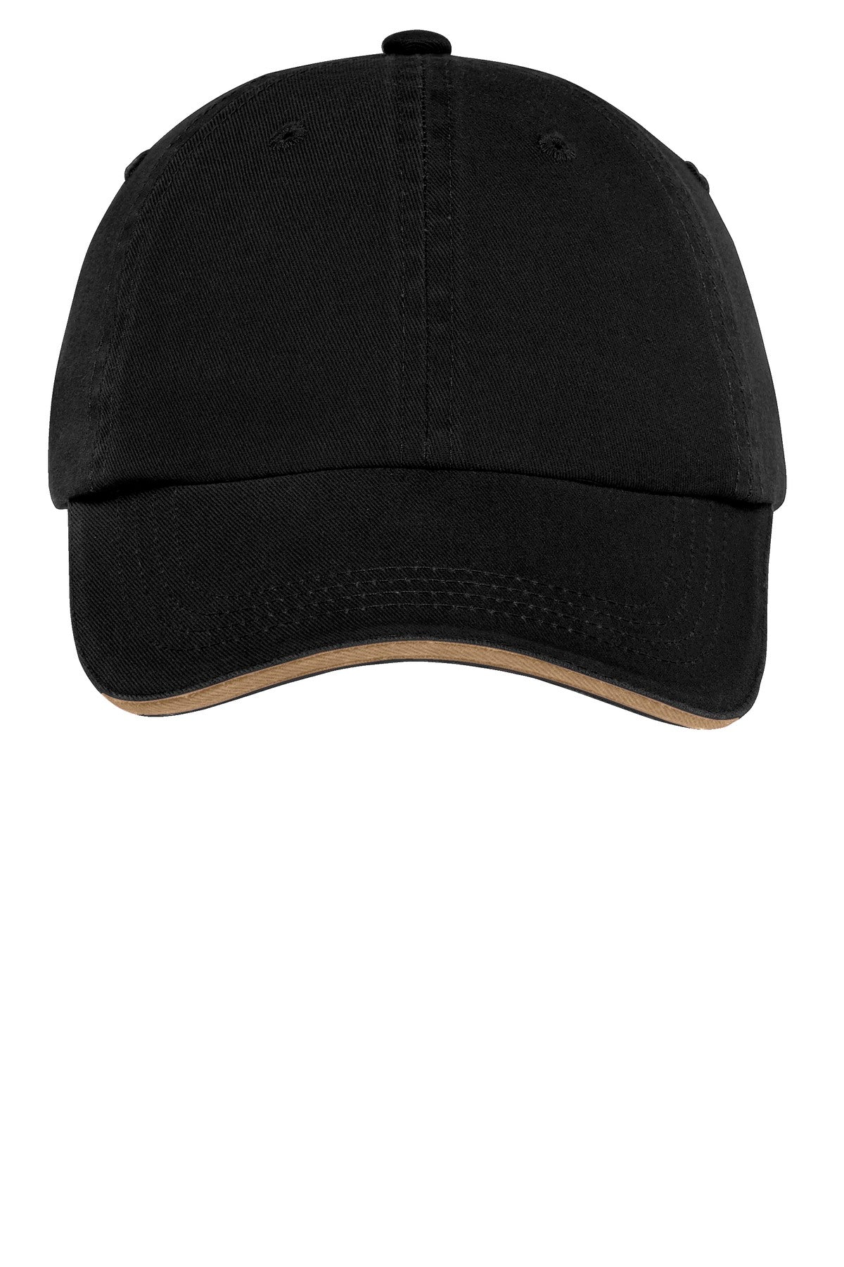 Sandwich Bill Cap with Striped Closure