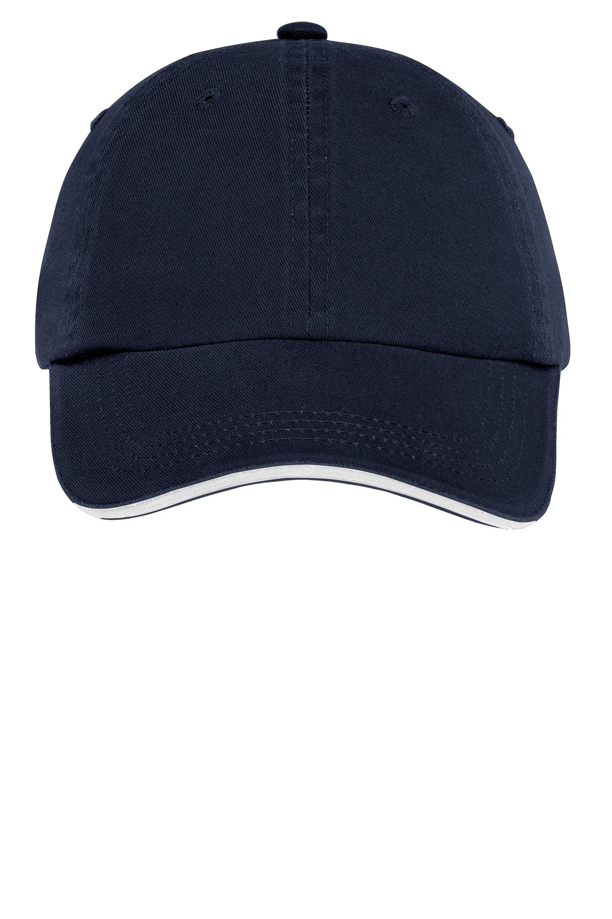Sandwich Bill Cap with Striped Closure