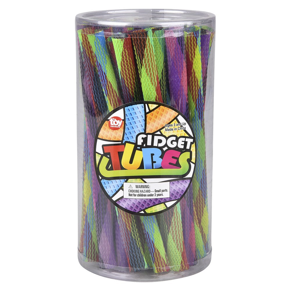 Rainbow Fidget Tubes (36 Pc Canister)