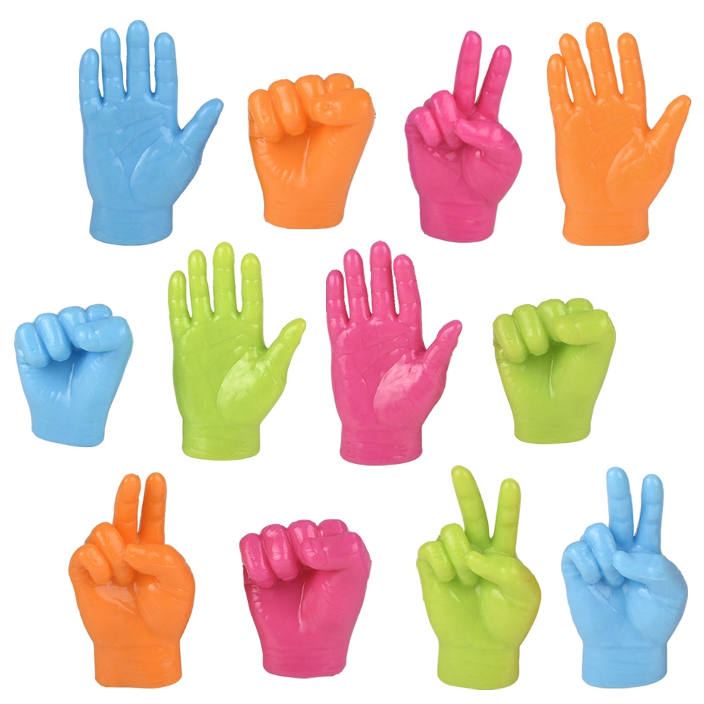 Neon Hand Finger Puppets 2.5"