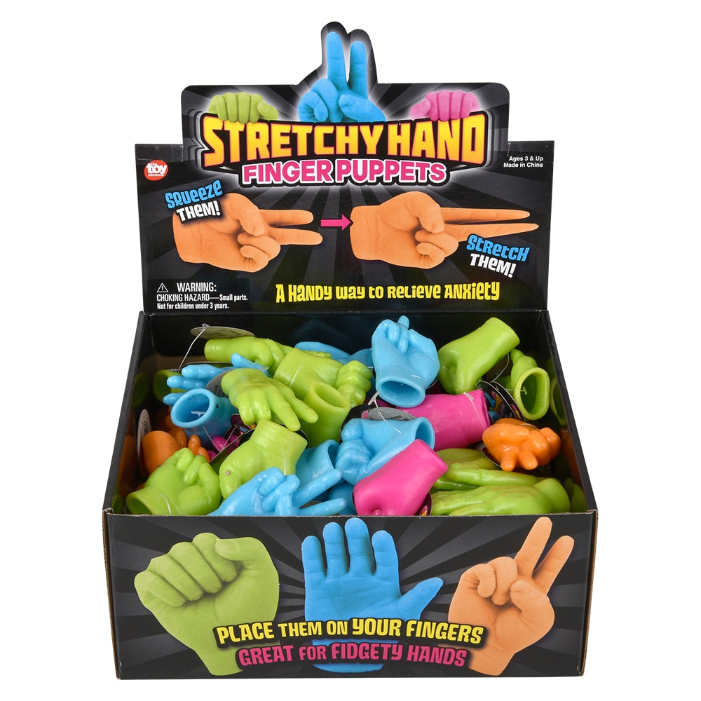 Neon Hand Finger Puppets 2.5"