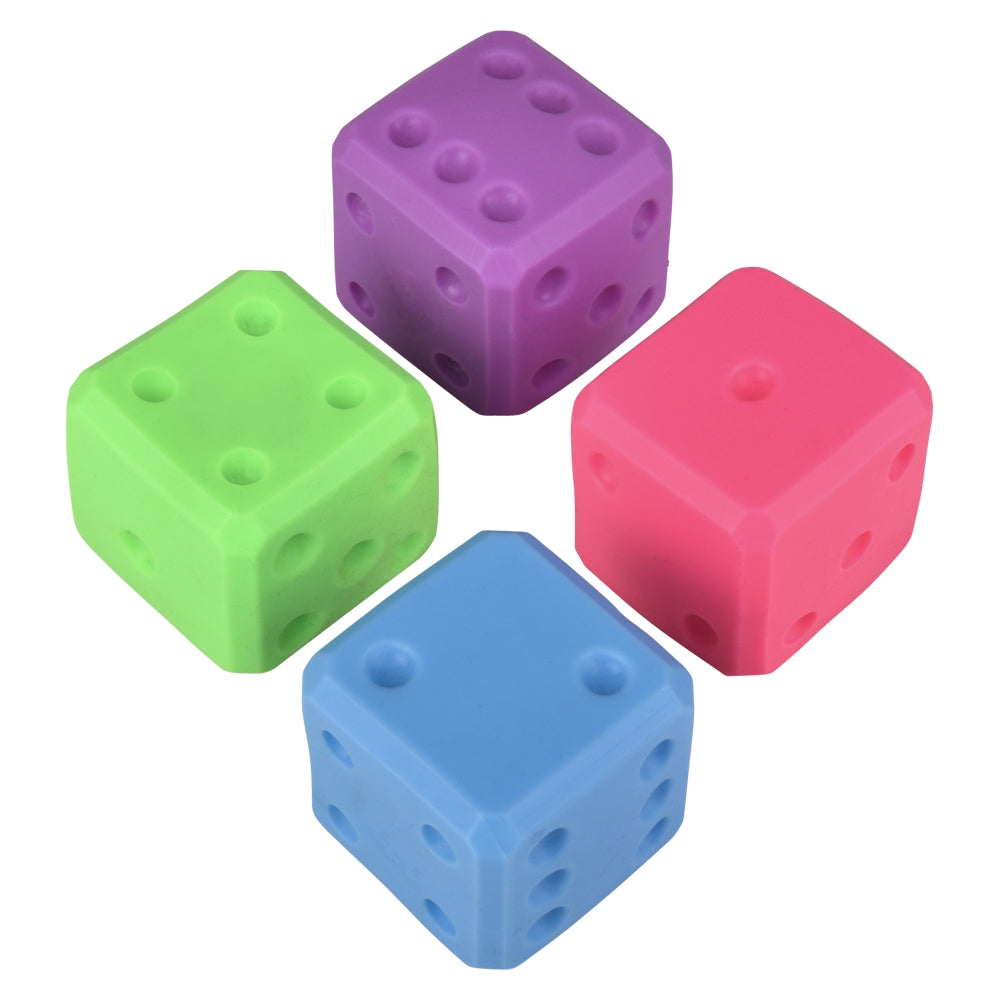 Marshmallow Neon Dice 2" (12 Pc Display)