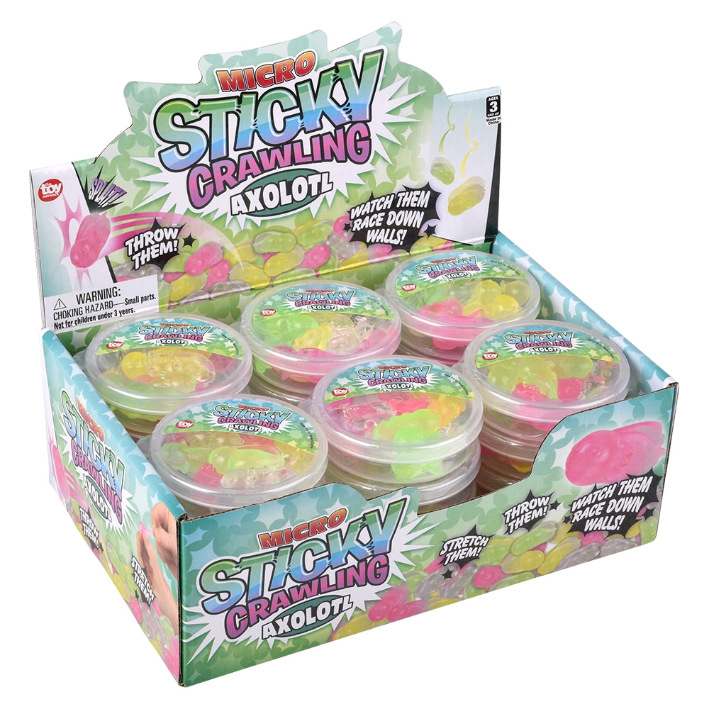 Stretch Axolotl Sticky Toy 24ct (1 DSP)