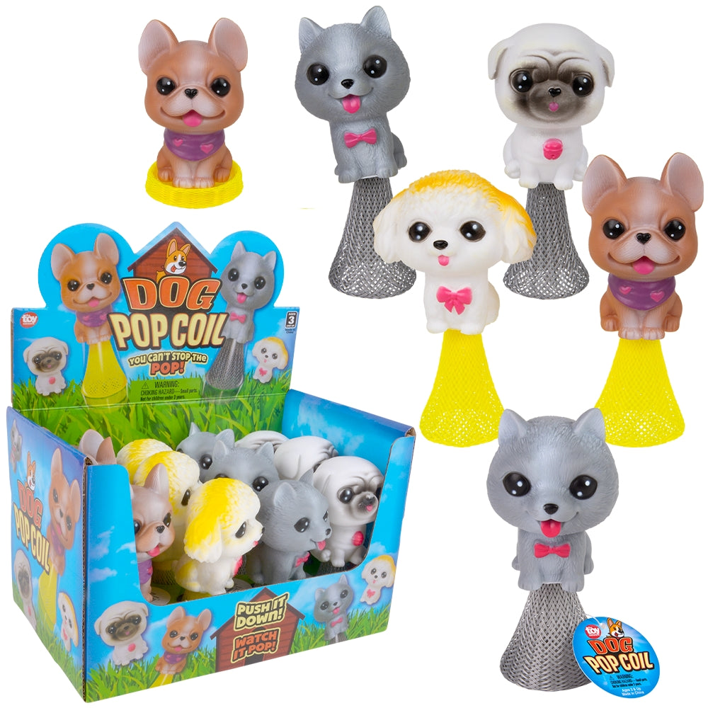 Pop-Coil Dog Assortment (12 PC Display)