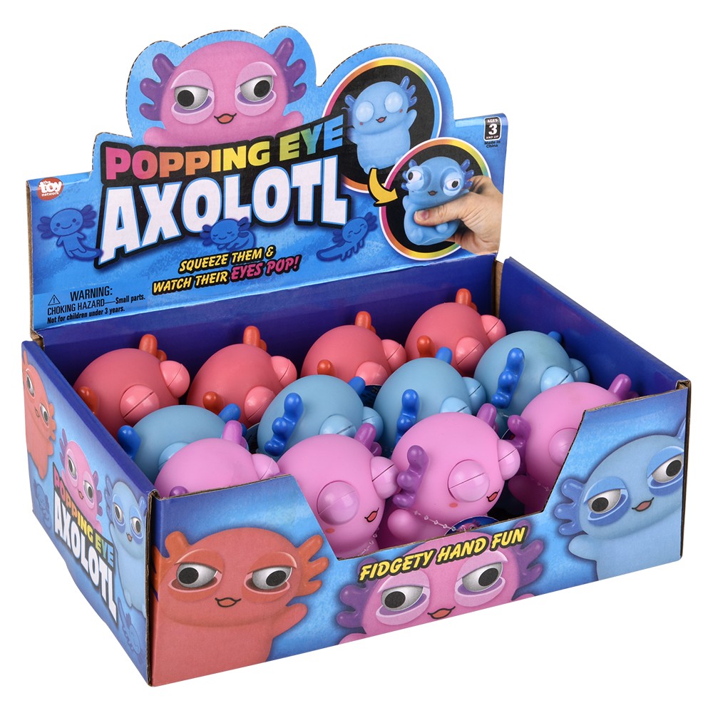 Popping Eye Axolotl Fidget Toy (12 Pc Display)