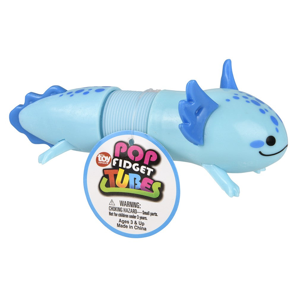 Axolotl Fidget Pop Tube 7.5" (12 PC Display)