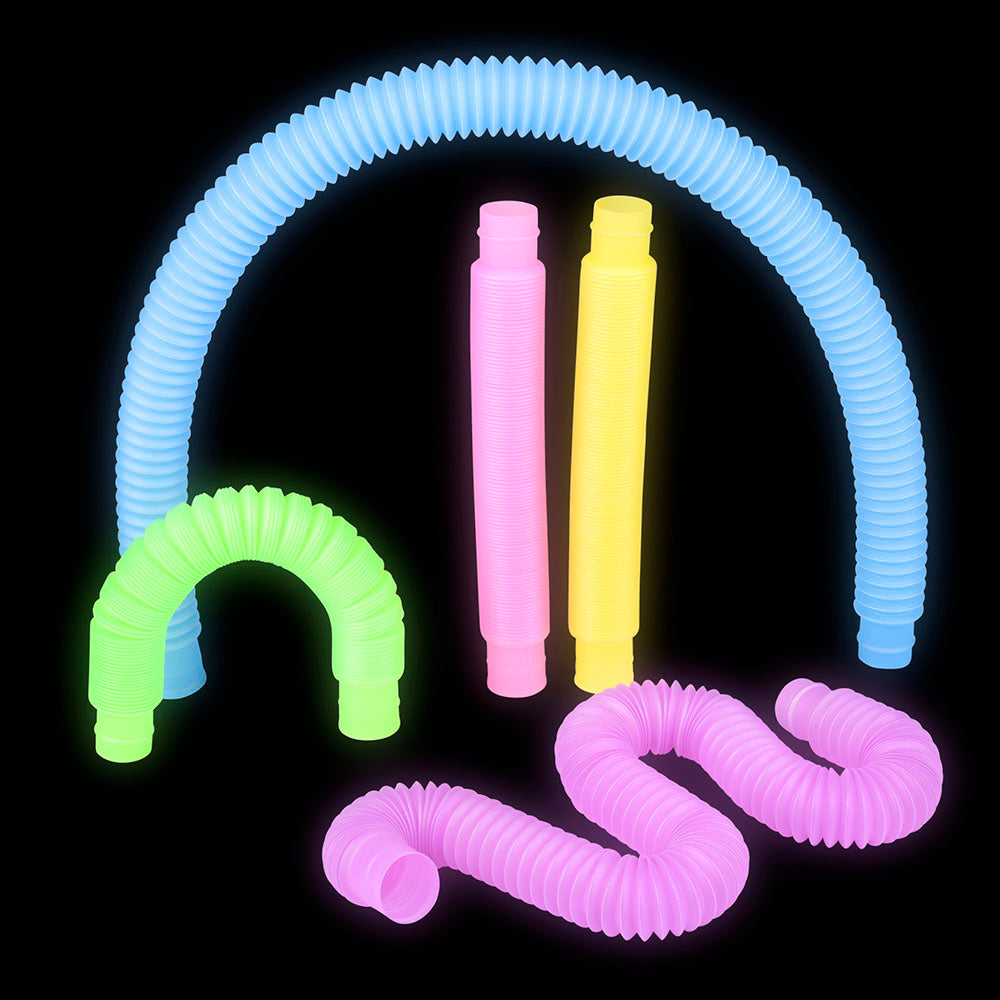 Glow In The Dark Pop Fidget Tube (24 Display)