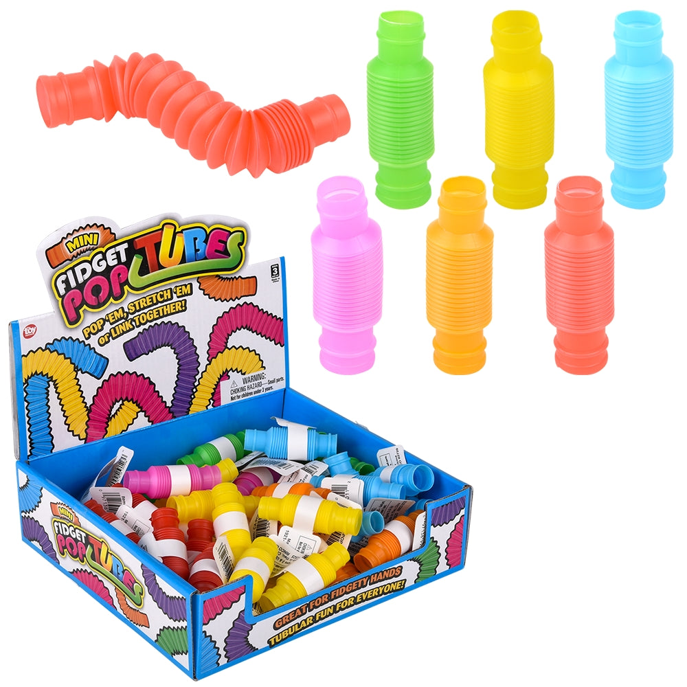 Mini Pop Tube Fidget Toy (48 Pc Display)
