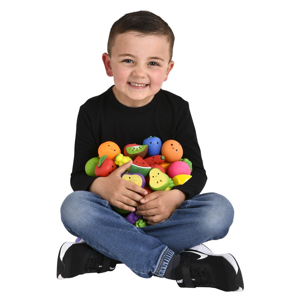 Mini Rubber Fruit Collectible (50 Pc Poly Bag)