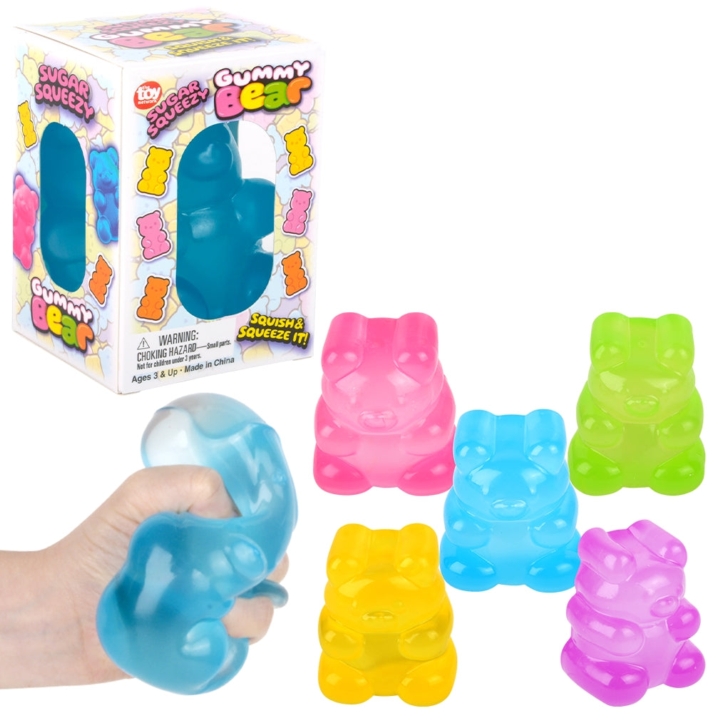Squeezy Yummy Bear Fidget Toy (4" Display)