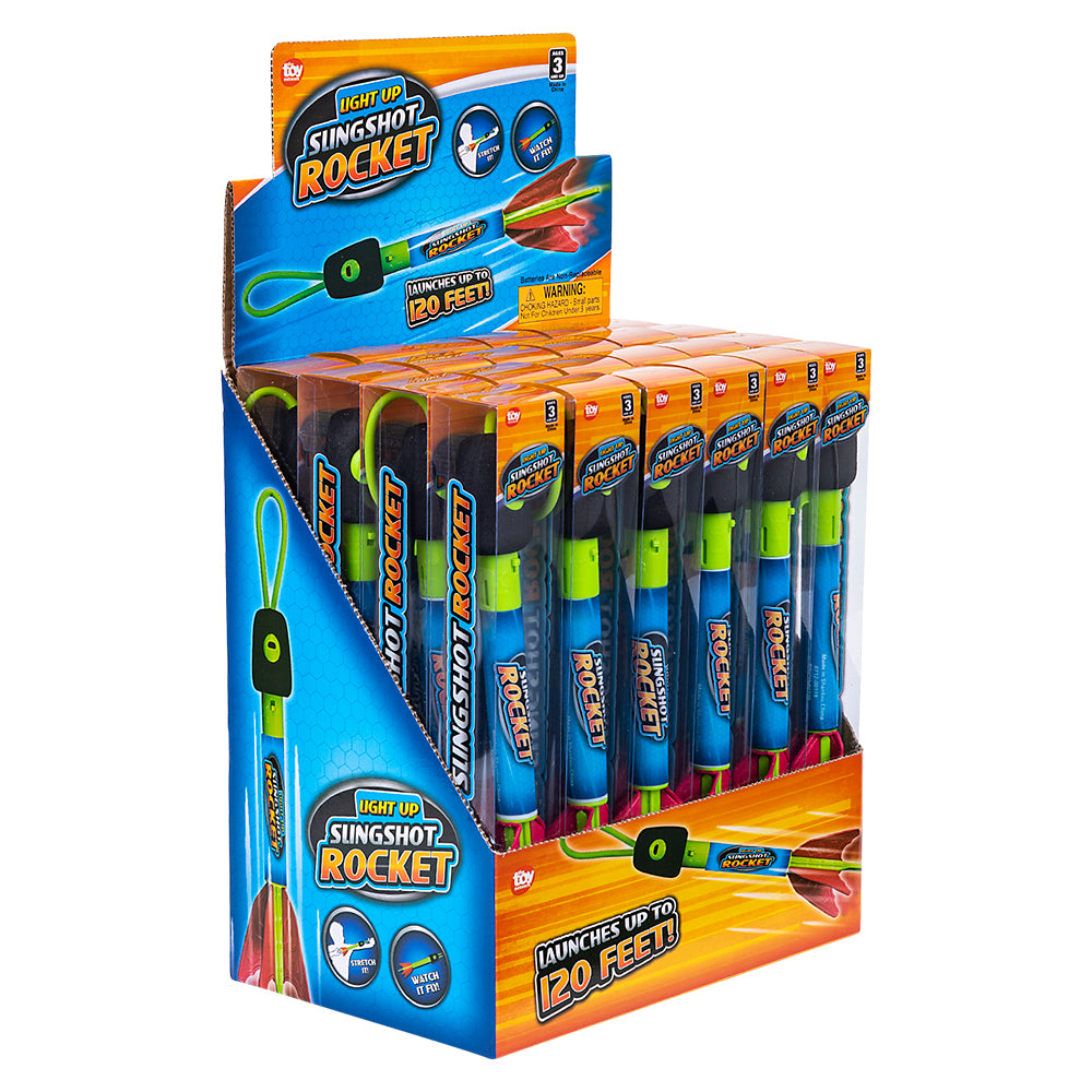 Light-Up Slingshot Rocket (24 Pc Display)