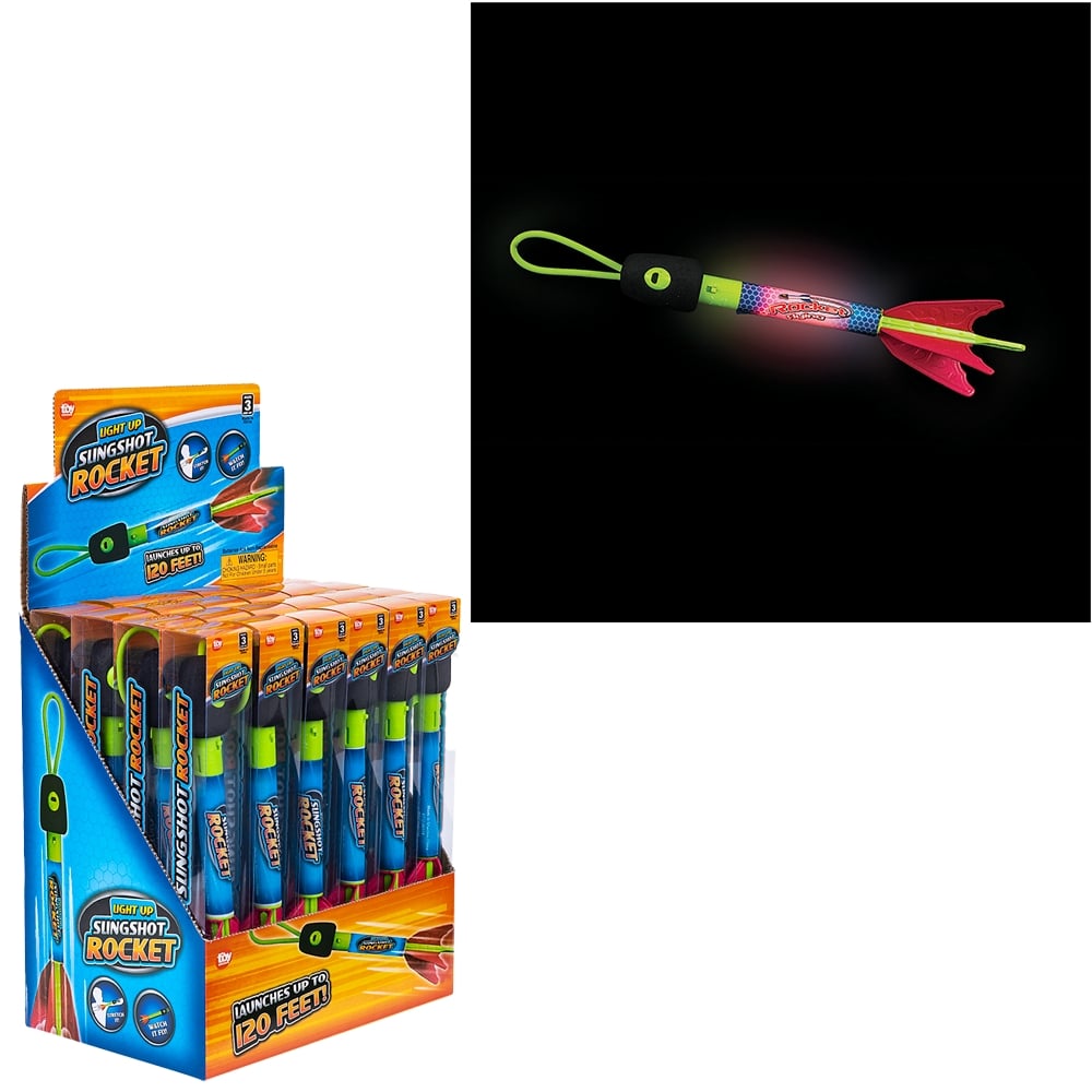 Light-Up Slingshot Rocket (24 Pc Display)