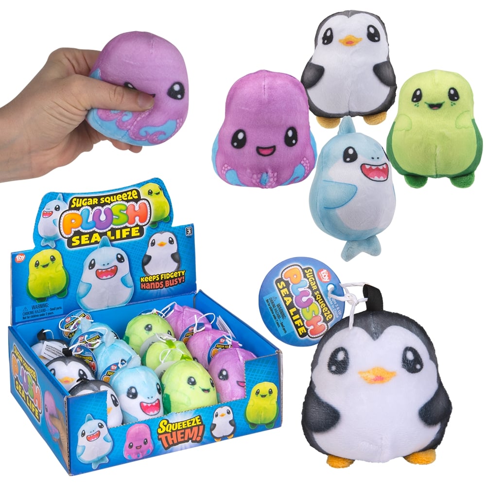 Sugar Squeeze Plush Sealife Assortment (12 PC Display)