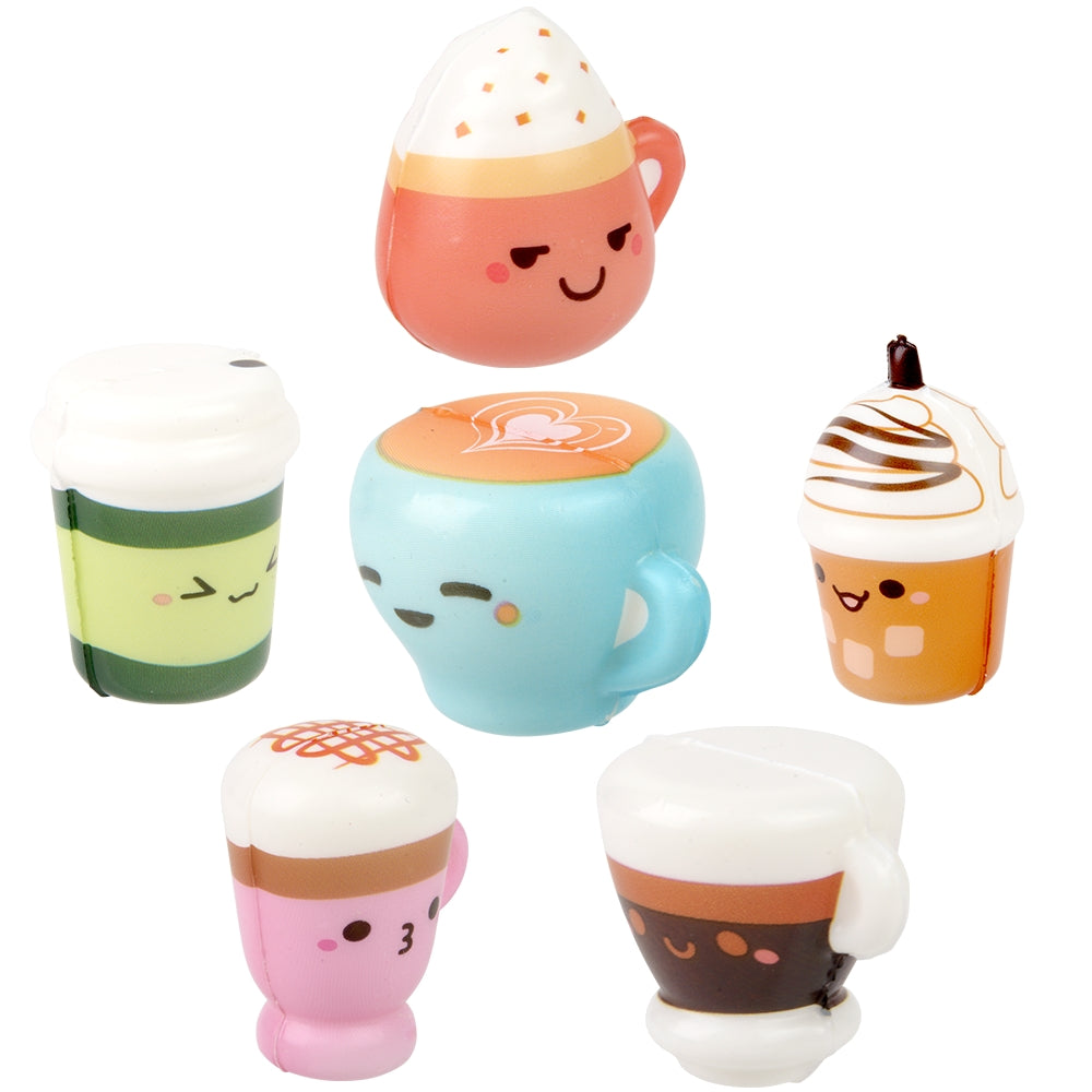 Micro Squish Kawaii Coffee Cups (50 Pc Polybag)