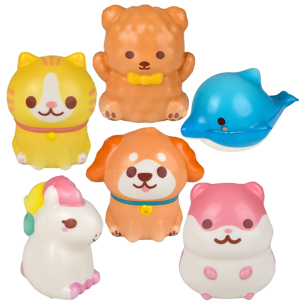 Squish Kawaii Animals 3.25" (1 DZ)